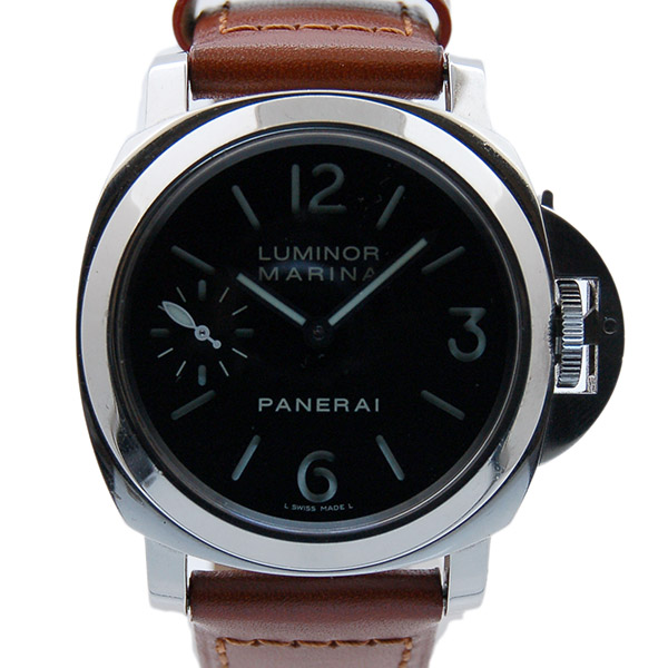 パネライ　PANERAI　ルミノールマリーナ　44mm　PAM00111　手巻き　300ｍ防水　革ベルト　USED　中古