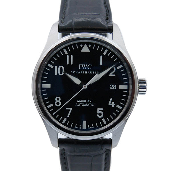 IWC　マーク16　IW325501　SS　ブラック　革ベルト　自動巻　USED　中古