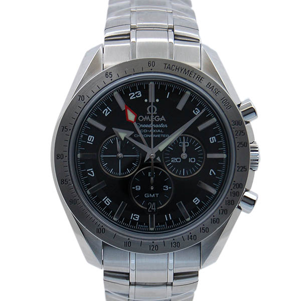 オメガ　OMEGA　スピードマスター　ブロードアロー　コーアクシャルGMT　3581.50　SS　43mm　ブラック　USED　中古