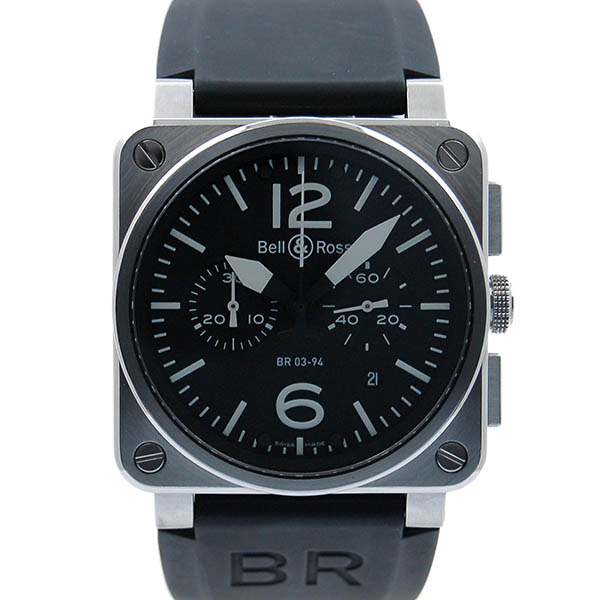 ベル＆ロス　BELL＆ROSS　BR03-94　クロノグラフ　SS　42mm　ブラック　USED　中古