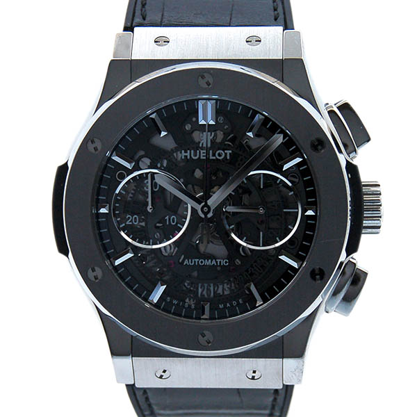 ウブロ　HUBLOT　クラシックフュージョン　アエロ　クロノグラフ　チタニウム　525.NX.0170.LR　USED　中古