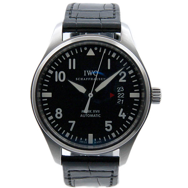IWC　マーク17　IW326501　ブラック　SS　41mm　革　USED　中古