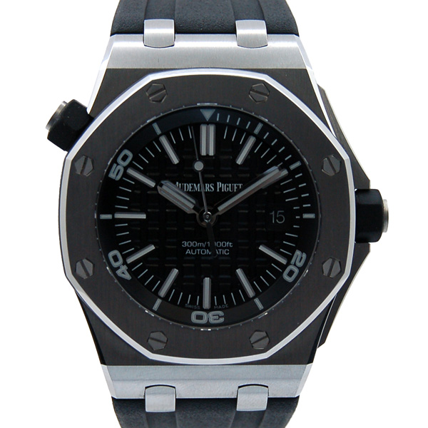 オーデマ・ピゲ　AUDEMARS PIGUET　ロイヤルオーク　オフショアダイバー　15703ST.OO.A002CA.01　ブラック　SS　42mm　USED　中古