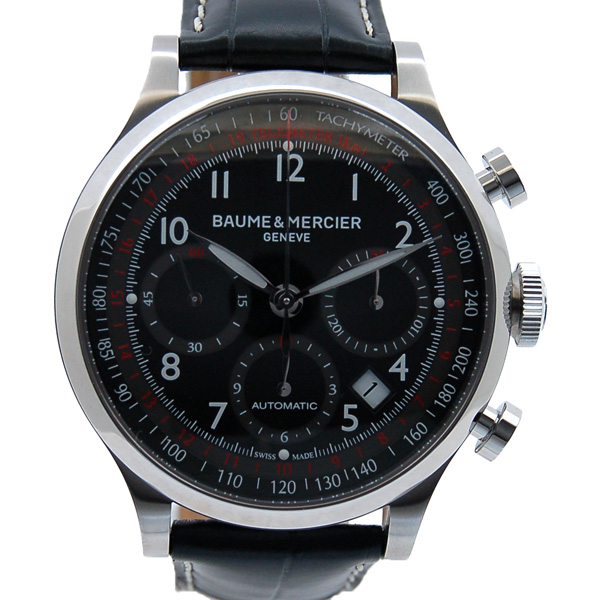 ボーム＆メルシェ　BAUME&MERCIER　ケープランド　クロノグラフ　MOA10042　ブラック　未使用品