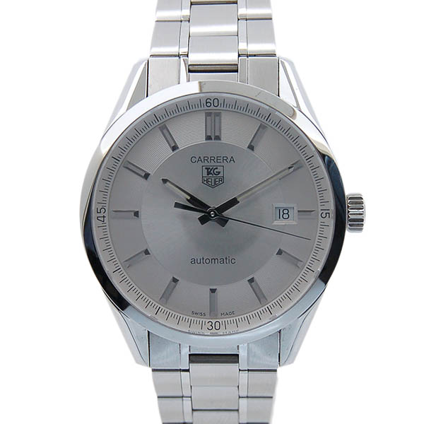 タグホイヤー　TAG HEUER　カレラ　WV211A.BA0787　3針　SS　シルバー　自動巻　ウラスケ　USED　中古
