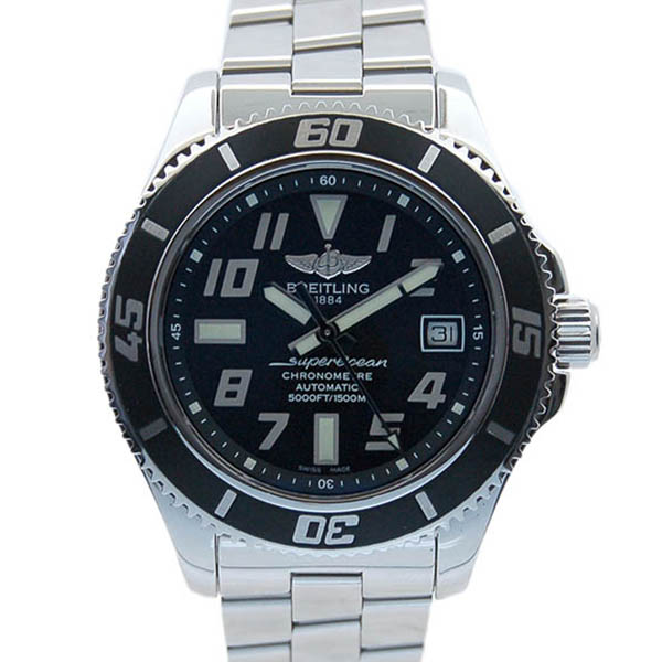 ブライトリング　BREITLING　エアロマリン スーパーオーシャン42  A187B28PRS　アビスブラック　42mm　SS　USED　中古
