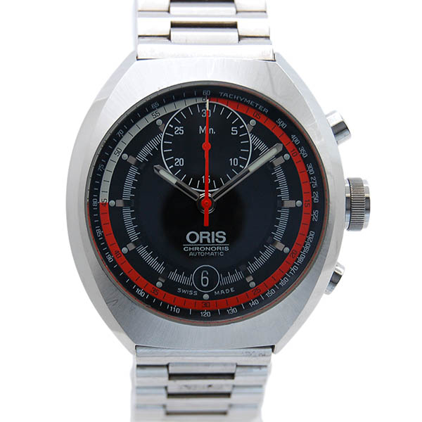 オリス　ORIS　クロノリス　672 7564 4154　SS　40mm　自動巻　ブラック　USED　中古