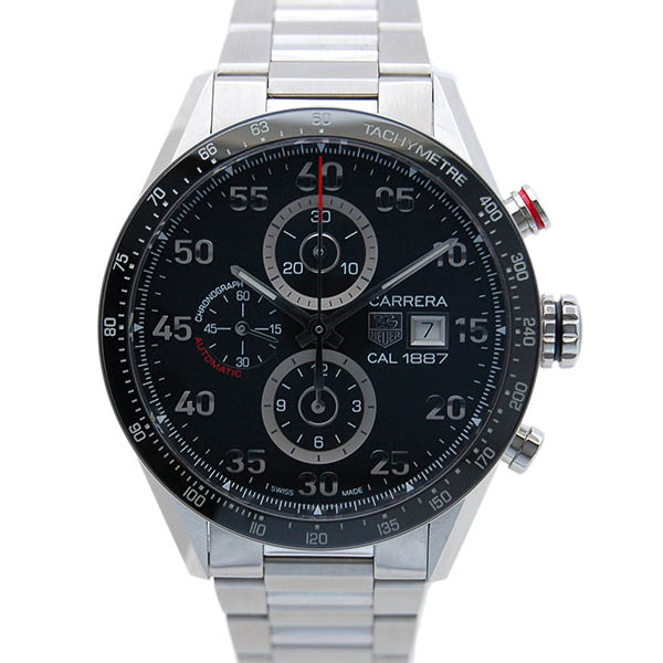 タグホイヤー　TAG HEUER　カレラタキメータークロノ　キャリバー1887　CAR2A10.BA0799　ブラック　SS　43mm　USED　中古