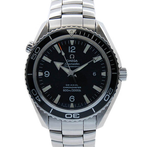 オメガ　OMEGA　シーマスター　プラネットオーシャン　2200.50　ブラック　600M防水　45.5mm　USED　中古