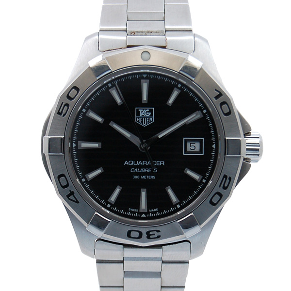 タグホイヤー　TAG HEUER　アクアレーサー　キャリバー5　WAP2010.BA0830　自動巻　ブラック　USED　中古