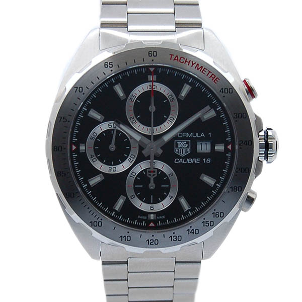 タグホイヤー　TAG HEUER　フォーミュラ1　クロノグラフ　CAZ2010.BA0876　ブラック　SS　44mm　USED　中古