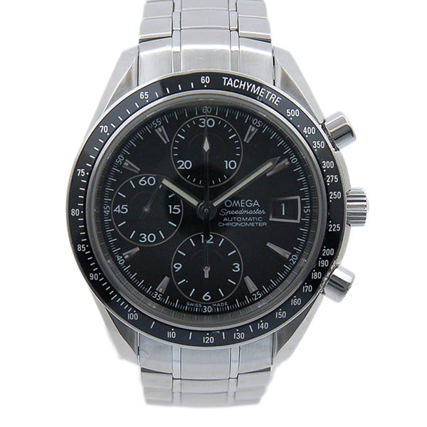 オメガ　OMEGA　スピードマスターデイト　3210.50　ブラック　SS　自動巻　USED　中古