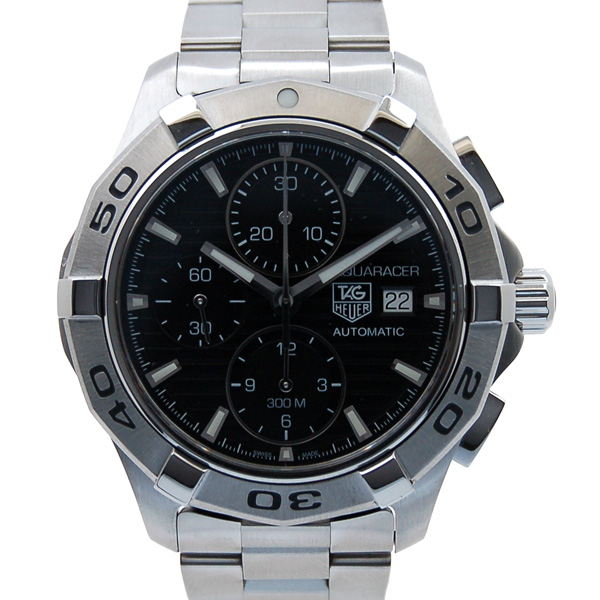 タグホイヤー　TAG HEUER　アクアレーサー　クロノグラフ　CAP2110.BA0833　SS　42mm　ブラック　USED　中古