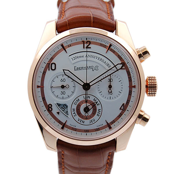 エベラール　EBERHARD　クロノグラフ　120ｔｈ　アニバーサリー　30120　レッドゴールド　USED　中古