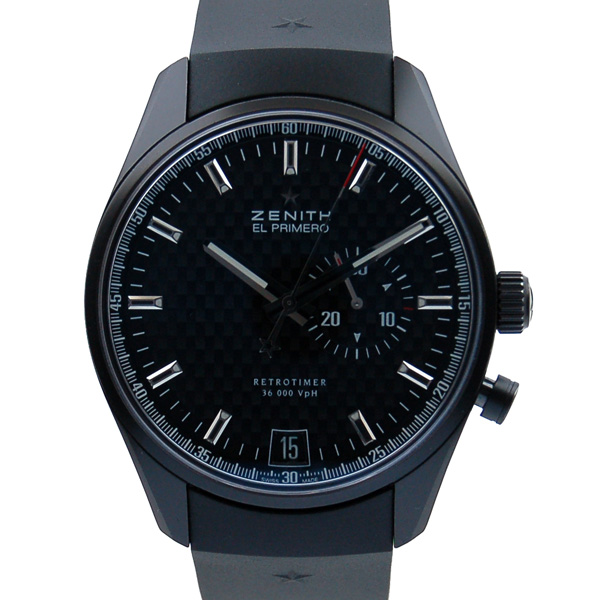ゼニス　ZENITH　エルプリメロ レトロタイマー 75.2030.4055/21.R580　ラバーベルト　PVD　USED　中古