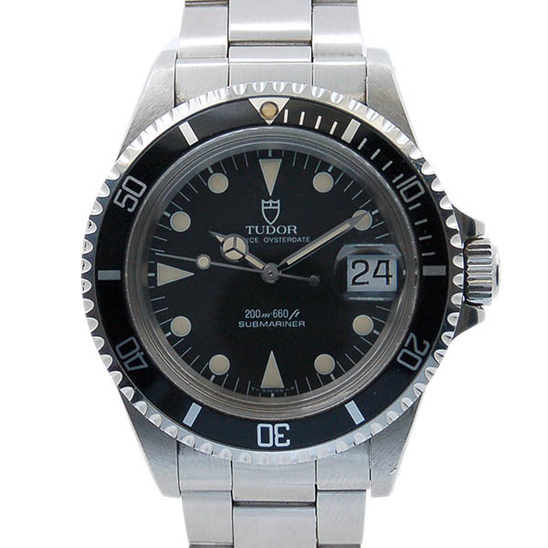 チューダー(チュードル)　TUDOR　サブマリーナデイト　79090　SS　ブラック　アンティーク　中古