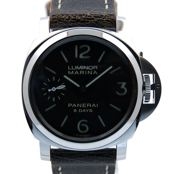 パネライ　PANERAI　ルミノールマリーナ　8デイズ　PAM00510　SS　44mm　手巻き　ブラック　USED　中古