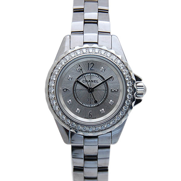 シャネル　CHANEL　J12　クロマティック　H3402　29mm　レディース　ベゼルダイヤ　USED　中古