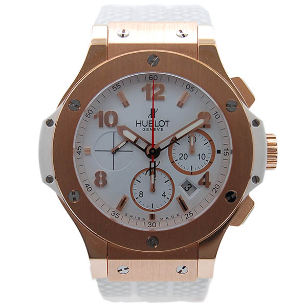 ウブロ　HUBLOT　ビッグバン　ポルトチェルボ　301.PE.230.RW　44mm　PG　ホワイト　USED　中古
