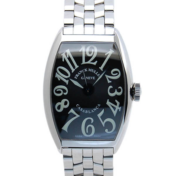 フランクミュラー　FRANCK MULLER　カサブランカ　5850CASA　メンズ　SS　ブラック　USED　中古