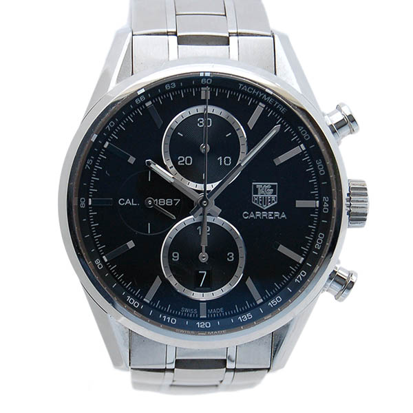 タグホイヤー　TAG HEUER　カレラクロノ　キャリバー1887　CAR2110.BA0720　41mm　SS　ブラック　自動巻　USED　中古