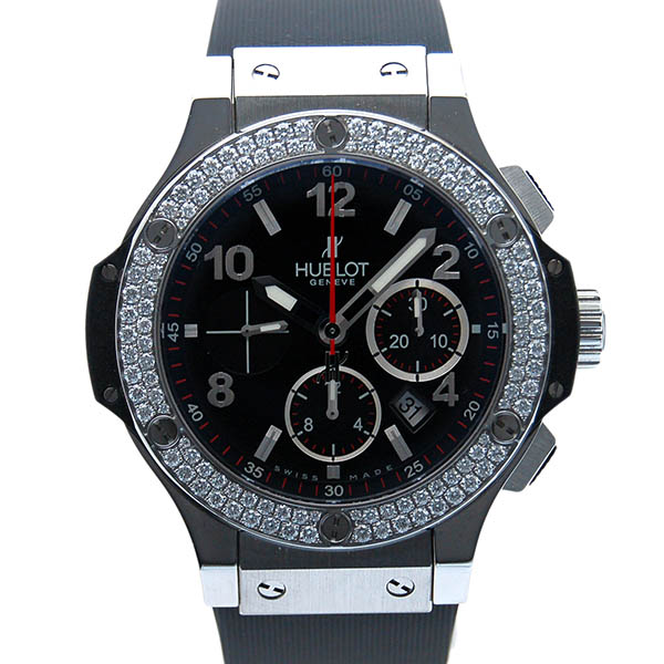 ウブロ　HUBLOT　ビッグバン　ダイヤベゼル　301.SX.130.RX.114　SS　44mm　ブラック　USED　中古