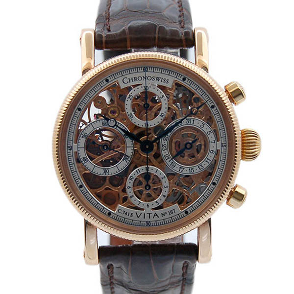 クロノスイス　CHRONOSWISS　オーパス　ヴィータ　CH7521SVR　ピンクゴールド　USED　中古