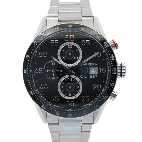 タグホイヤー　TAG HEUER　カレラタキメータークロノ　キャリバー1887　CAR2A10.BA0799　ブラック　SS　43mm　USED　中古