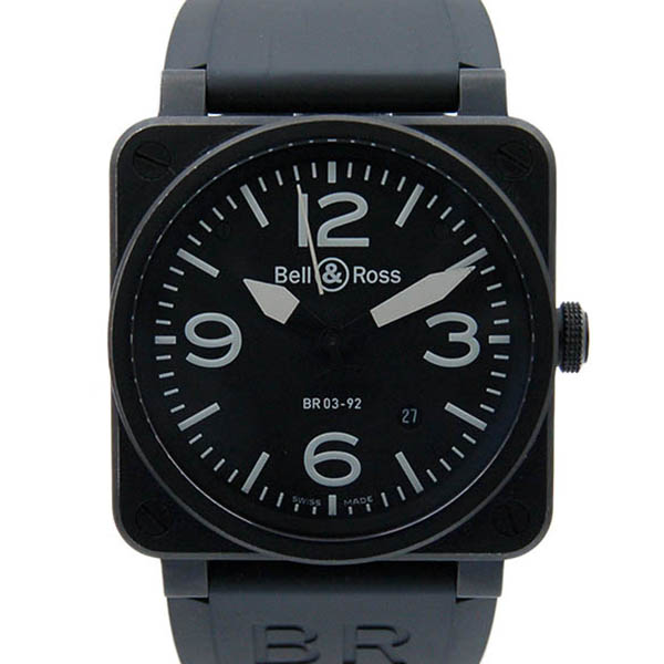ベル＆ロス　BELL＆ROSS　BR03-92　42mm　PVD　ブラック　USED　中古