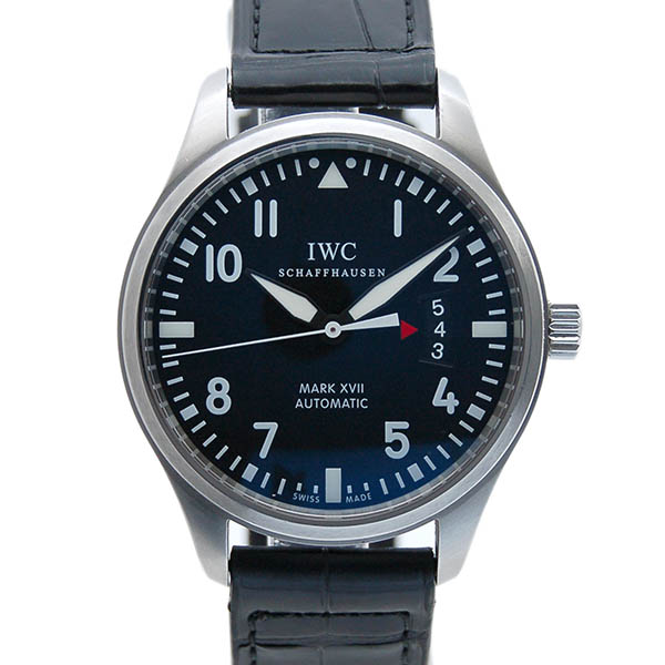 IWC　マーク17　IW326501　ブラック　SS　41mm　革　USED　中古
