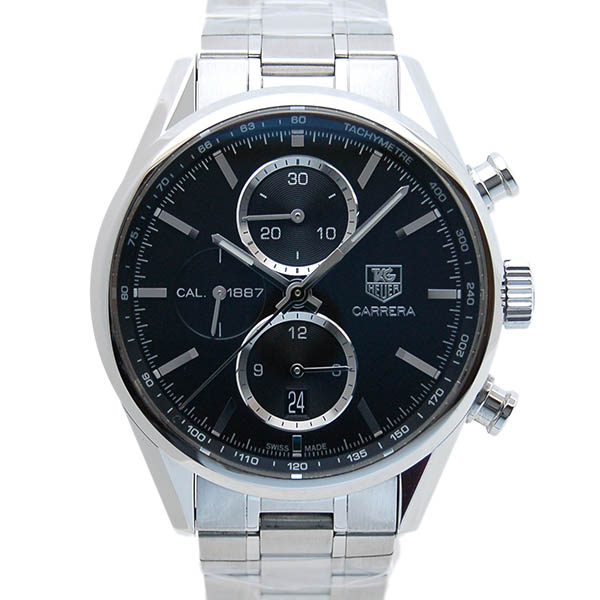 タグホイヤー　TAG HEUER　カレラクロノ　キャリバー1887　CAR2110.BA0720　41mm　SS　ブラック　自動巻　USED　中古