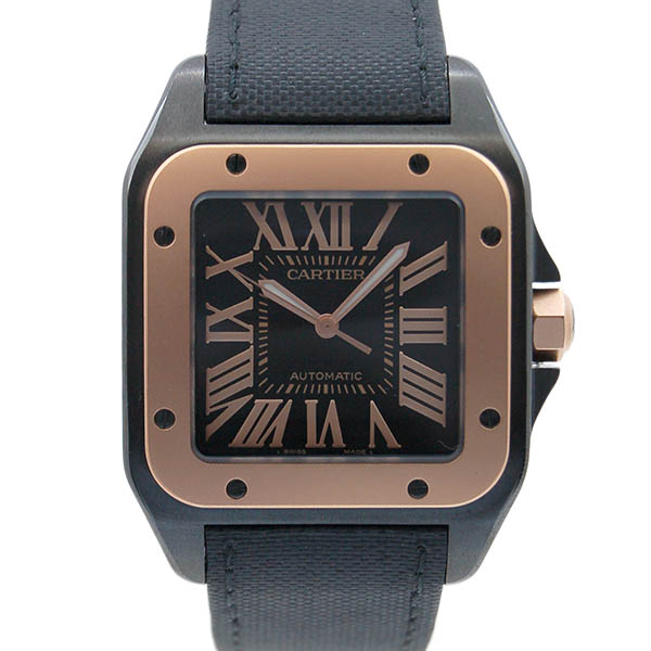 カルティエ　CARTIER　サントス100　LM　W2020009　PGベゼル　メンズ　自動巻　USED　中古
