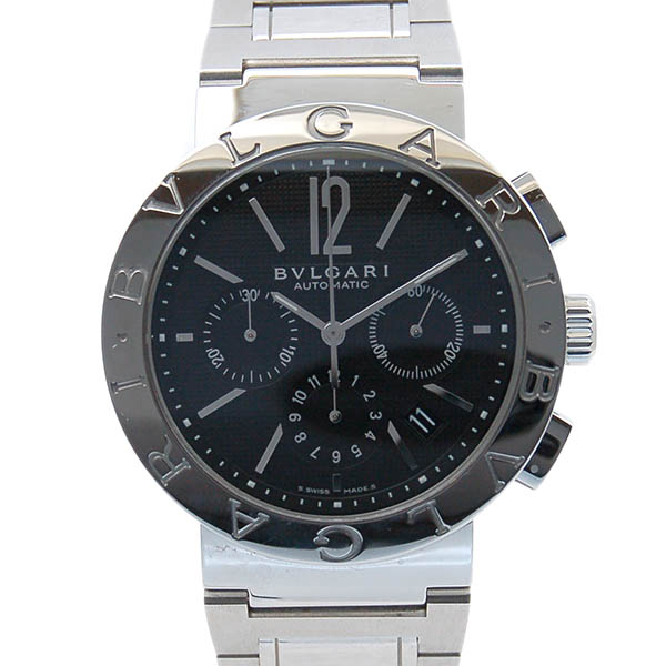 ブルガリ　BVLGARI　ブルガリブルガリ　クロノグラフ　BB42BSSDCH　42mm　ブラック　自動巻　USED　中古