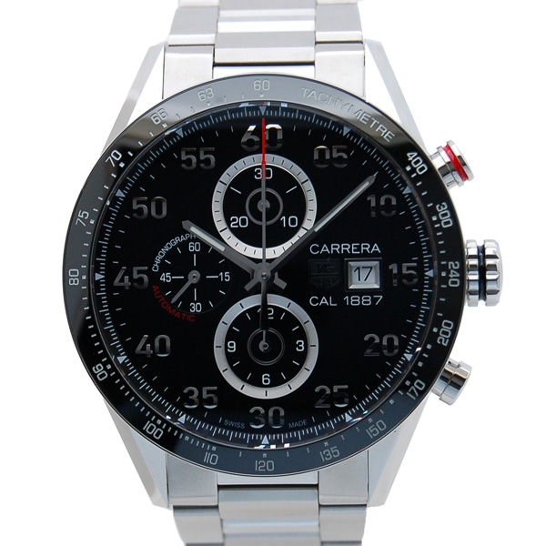 タグホイヤー　TAG HEUER　カレラタキメータークロノ　キャリバー1887　CAR2A10.BA0799　ブラック　SS　43mm　未使用品