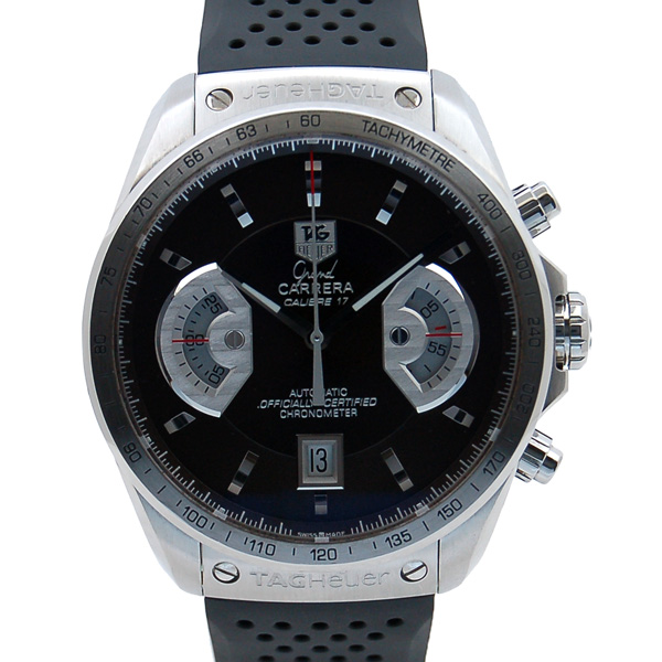 タグホイヤー　TAG HEUER　グランドカレラ　クロノグラフ　CAV511E.FT6016　キャリバー17RS　ブラウン　43mm　USED　中古