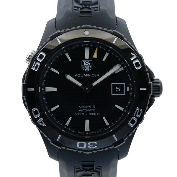 タグホイヤー　TAG HEUER　アクアレーサー　Cal.5　WAK2180.FT6027　41mm　ブラック　ラバーベルト　USED　中古