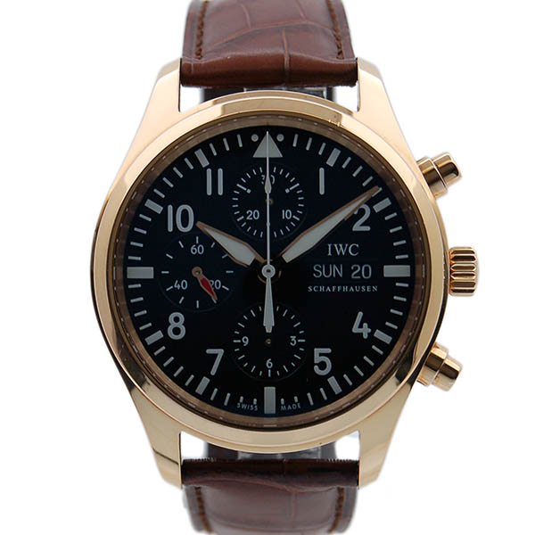 IWC　パイロットウォッチクロノ　IW371713　18KRG　42mm　USED　中古