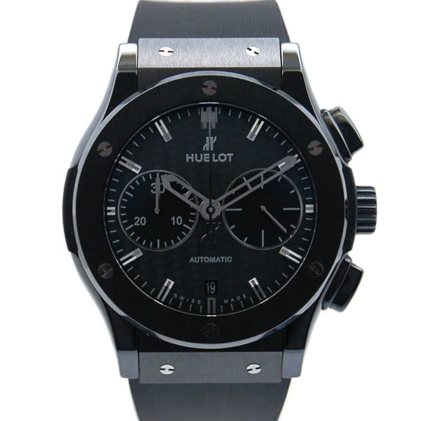 ウブロ　HUBLOT　クラシックフュージョン　クロノグラフ　ブラックマジック　521.CM.1770.RX　45mm　セラミック　USED　中古