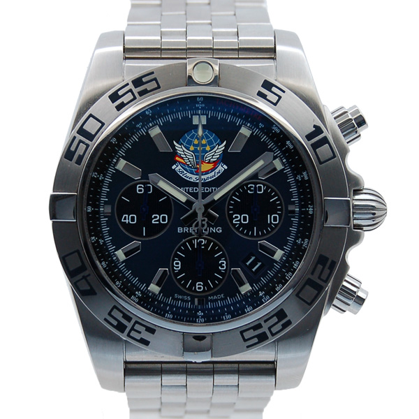 ブライトリング　BREITLING　クロノマット44　ブルーインパルス　A013CB1PS　ブルー/ブラック　SS　44mm　日本400本限定　USED　中古
