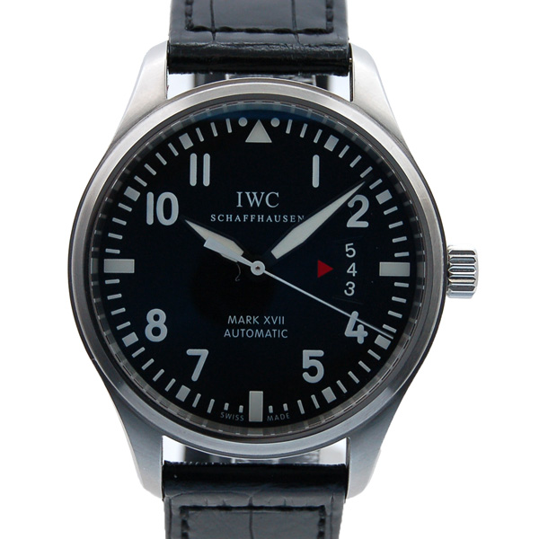 IWC　マーク17　IW326501　ブラック　SS　41mm　革　USED　中古