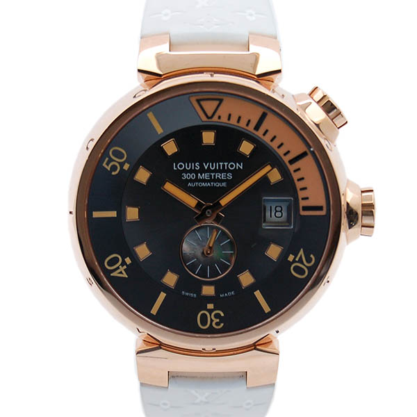 ルイヴィトン　LOUIS VUITTON 　タンブール　ダイビング　Q1030　K18ピンクゴールド　USED　中古