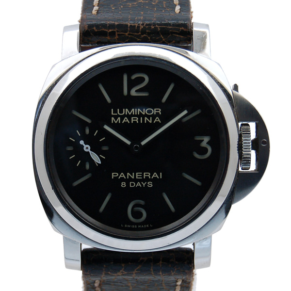 パネライ　PANERAI　ルミノールマリーナ　8デイズ　PAM00510　SS　44mm　手巻き　ブラック　USED　中古