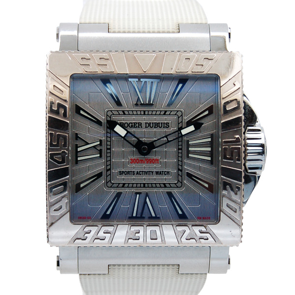 ロジェ・デュブイ　ROGER DUBUIS　アクアマーレ　GA41 57 9/0 3.53　280本限定　ラバー　USED　中古