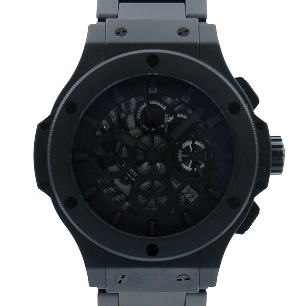 ウブロ　HUBLOT　ビッグバン　アエロバン　オールブラック2　311.CI.1110.CI　500本限定　USED　中古