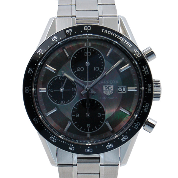 タグホイヤー　TAG HEUER　カレラ　タキメータークロノグラフ　CV201K.BA0794　ブラックシェル　600本限定　USED　中古