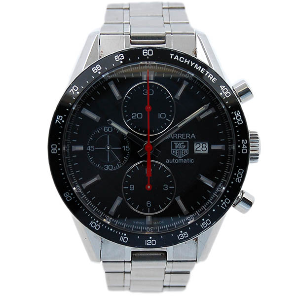 タグホイヤー　TAG HEUER　カレラレーシング　クロノグラフ　CV2014.BA0786　SS　ブラック　USED　中古