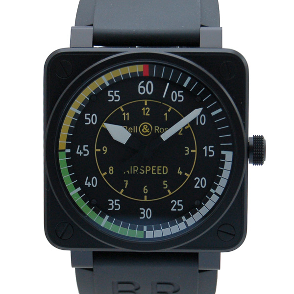 ベル＆ロス　BELL＆ROSS　BR01-92　AIRSPEED　エアスピード　ブラック　46mm　ラバー　PVD　999本限定　未使用