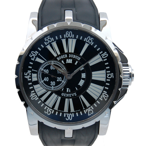 ロジェ・デュブイ　ROGER DUBUIS　エクスカリバー　EX45 77 9 9.71R　SS　45mm　ブラック　USED　中古