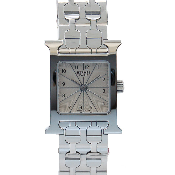 エルメス　HERMES　Hウォッチミニ　HH1.110.260/4835　レディース　シルバー　SS　未使用品