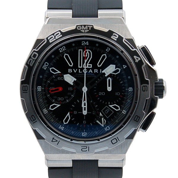 ブルガリ　BVLGARI　ディアゴノ　クロノグラフ　X-PRO　DP45BSTVDCH/GMT　USED　中古